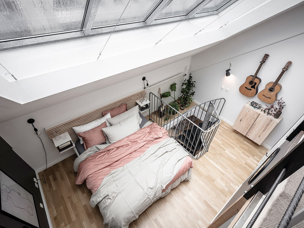 light scandinavian home nordroom15 A Light Scandinavian Home with Multifunctional Attic Space