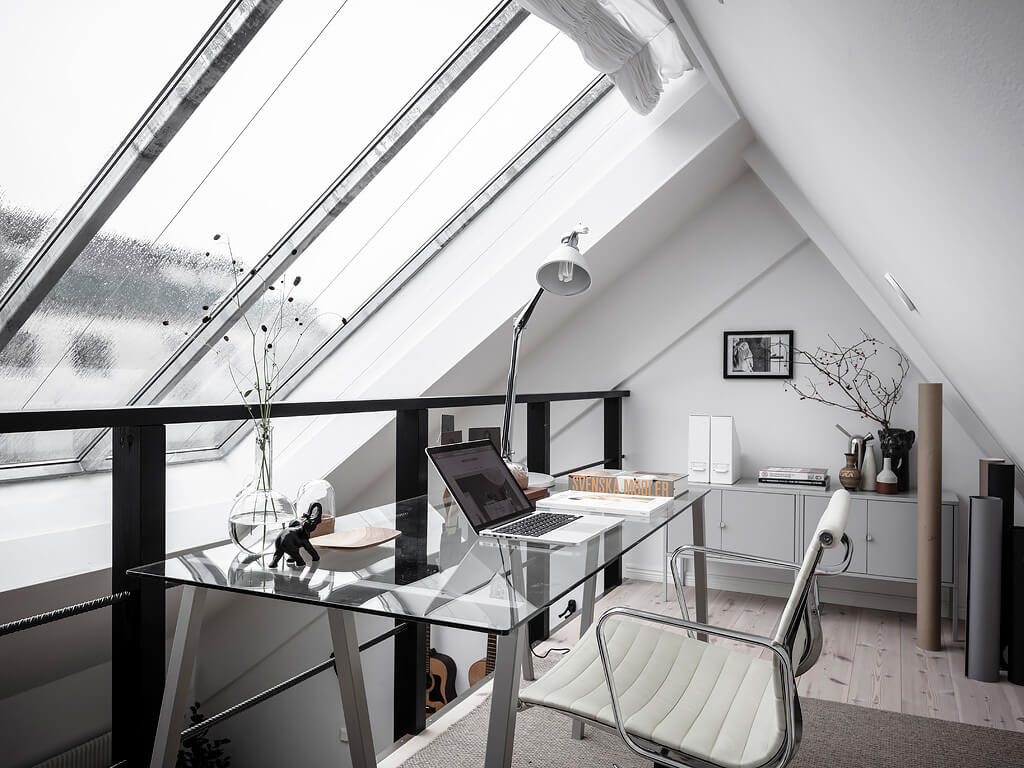 light scandinavian home nordroom17 A Light Scandinavian Home with Multifunctional Attic Space
