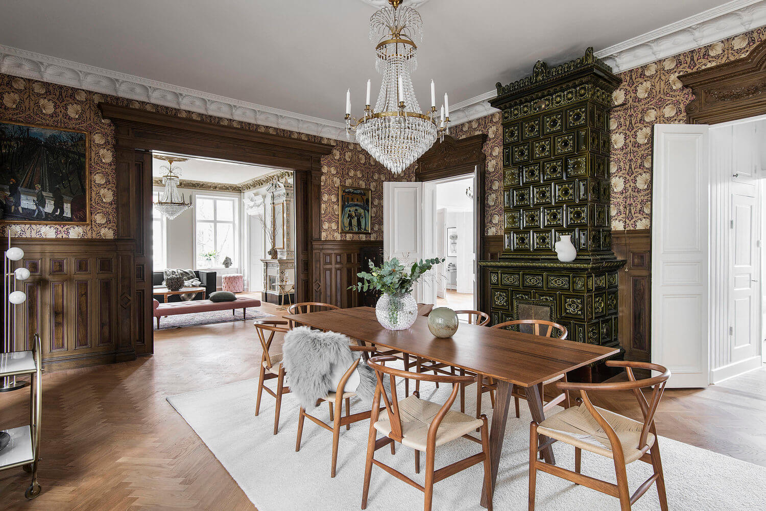spacious stockholm apartment historic touches nordroom8 A Spacious Stockholm Apartment Packed With Historic Touches
