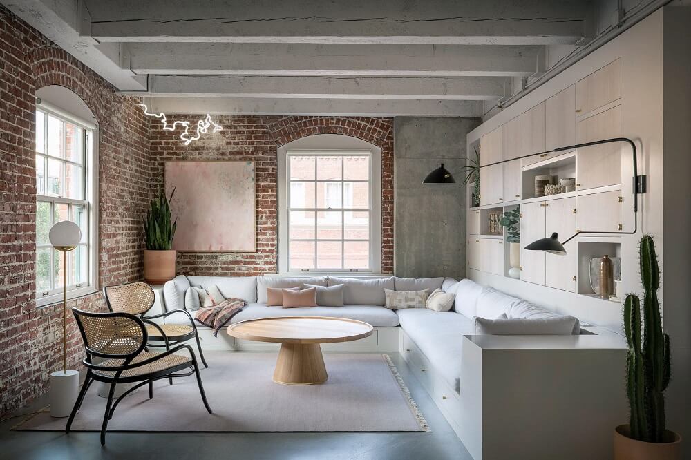 A Serene and Raw Loft Apartment by Jessica Helgerson