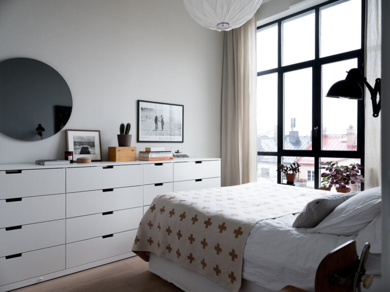 View of A Scandinavian Apartment With Floor To Ceiling Windows - The Nordroom