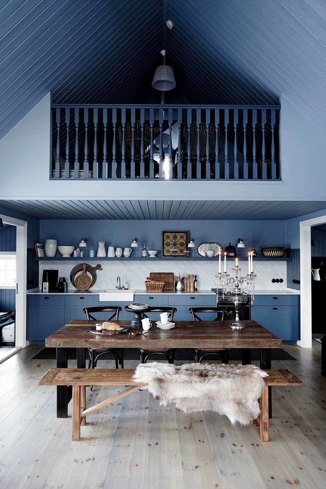 A Black Cottage in Iceland Decorated in Dark Grey Tones