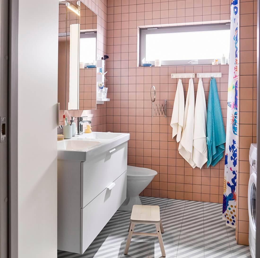 ikea spring catalog 2019 nordroom11 89 Pink Bathroom Ideas: From Hot Pink Walls to Blush Tiles