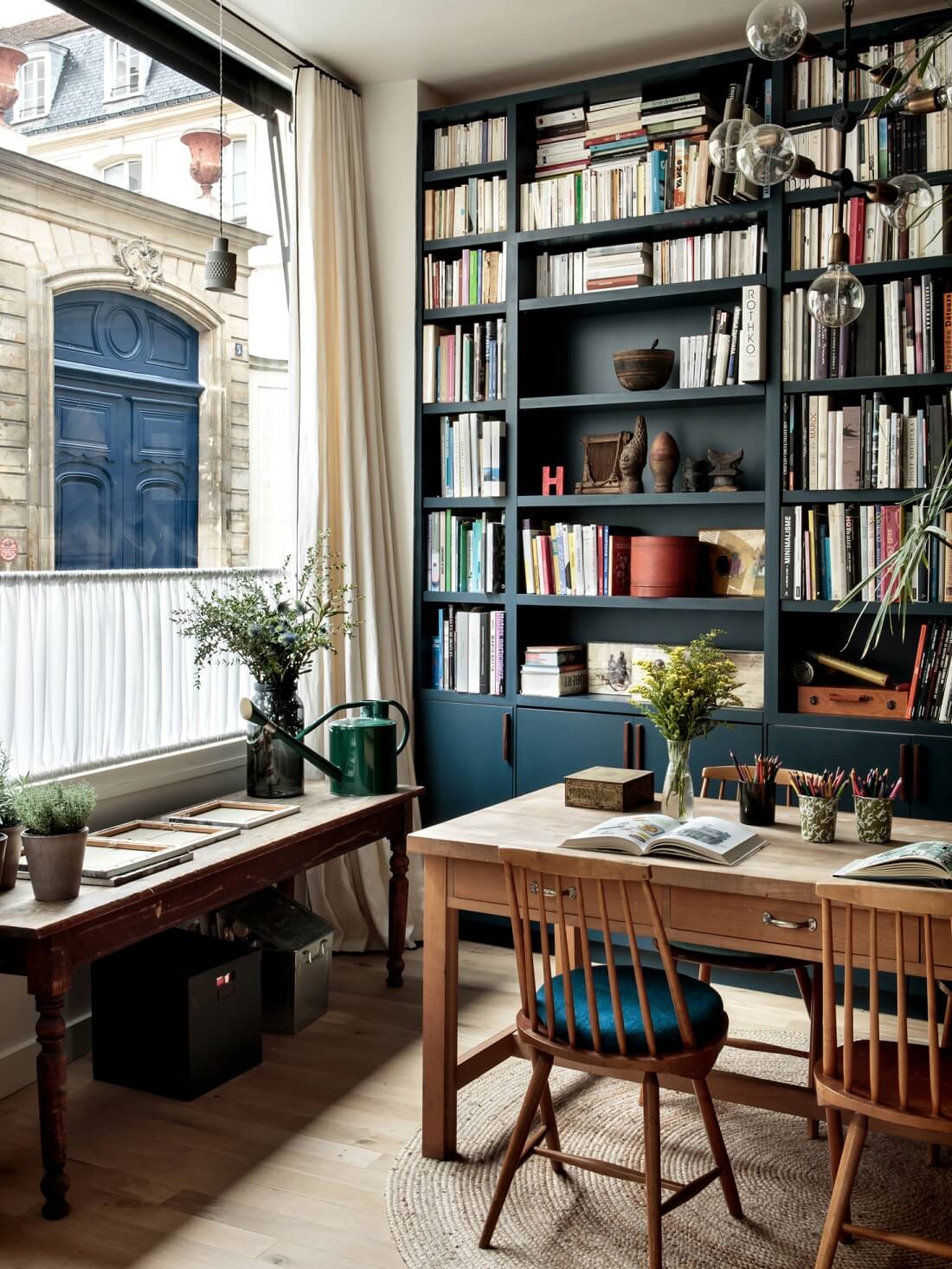 Original Details and Industrial Touches in a Family Home in Paris