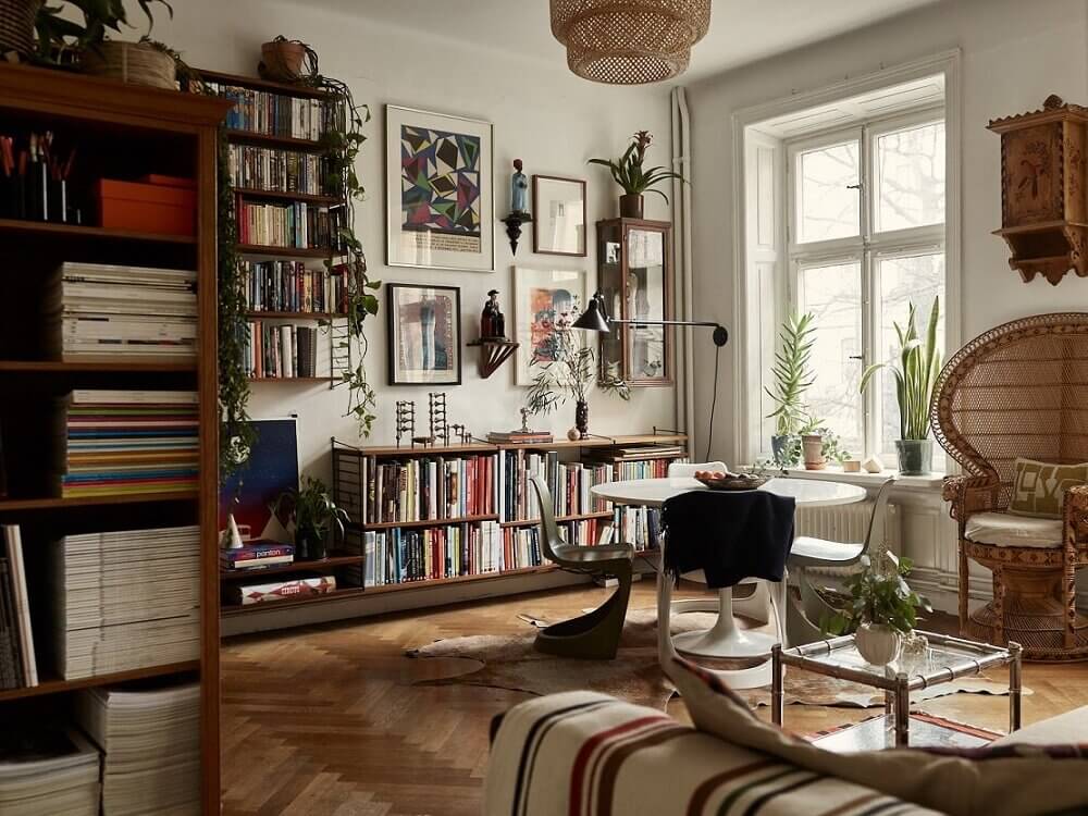 A Small Vintage Bohemian Apartment in Stockholm