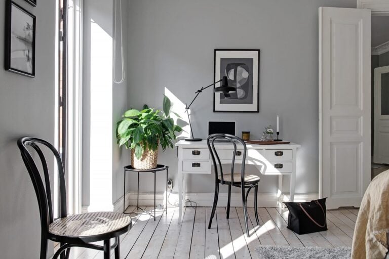 Curated Light Filled Scandinavian Apartment With White Soft Furnishings Gallery View 36