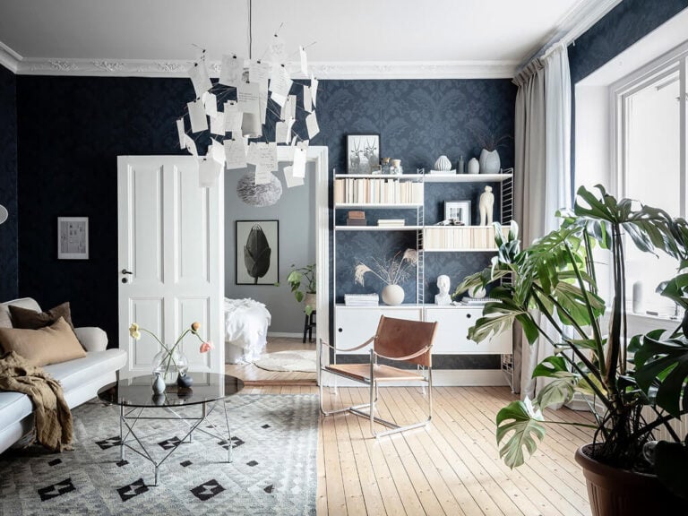 A Beautiful Grey & Blue Scandinavian Apartment - The Nordroom - Wedgewood Blue Scandinavian Apartment