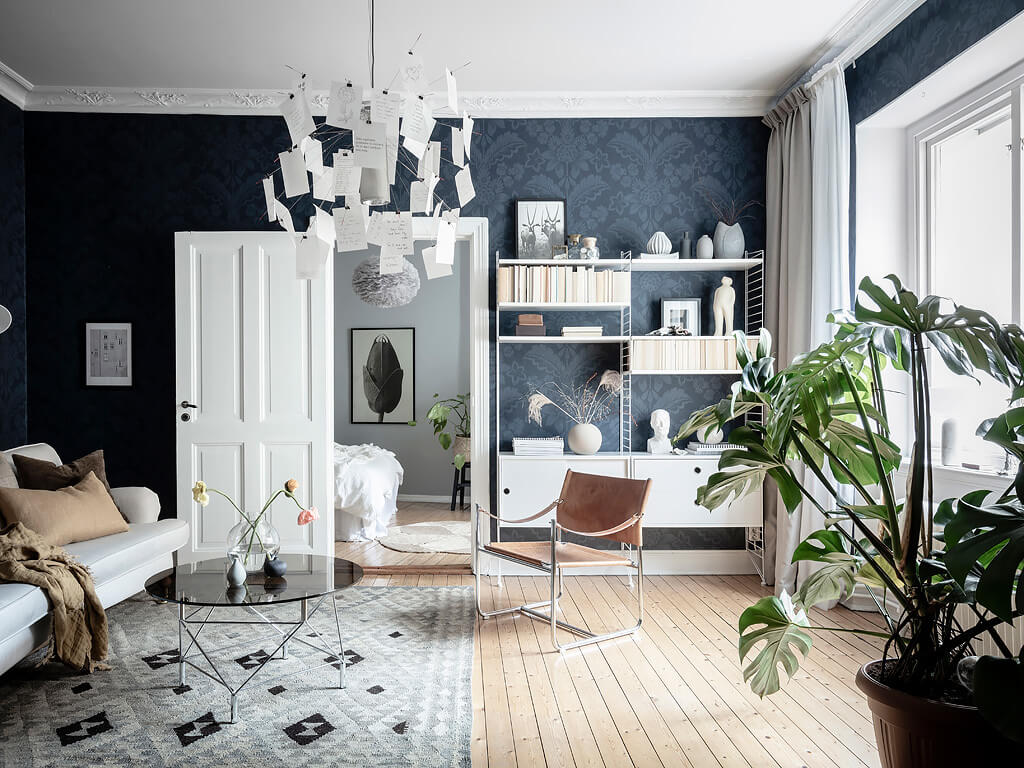 A Beautiful Grey & Blue Scandinavian Apartment 1 grey blue scandinavian apartment nordroom A Beautiful Grey & Blue Scandinavian Apartment