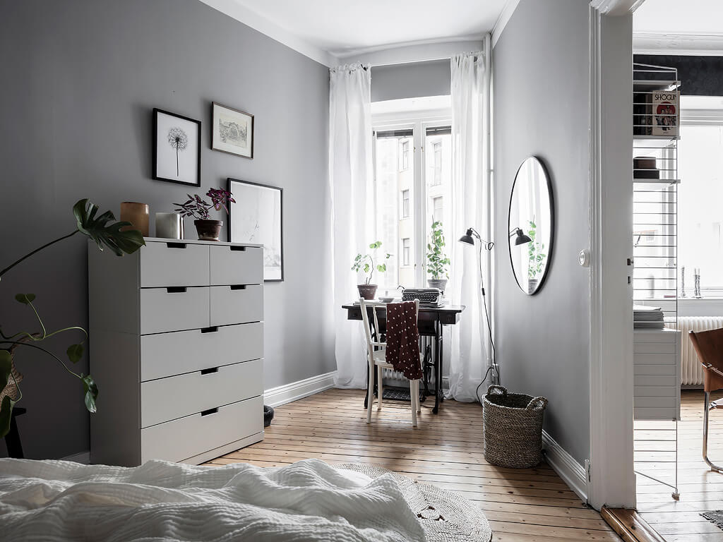 grey blue scandinavian apartment nordroom11 A Beautiful Grey & Blue Scandinavian Apartment