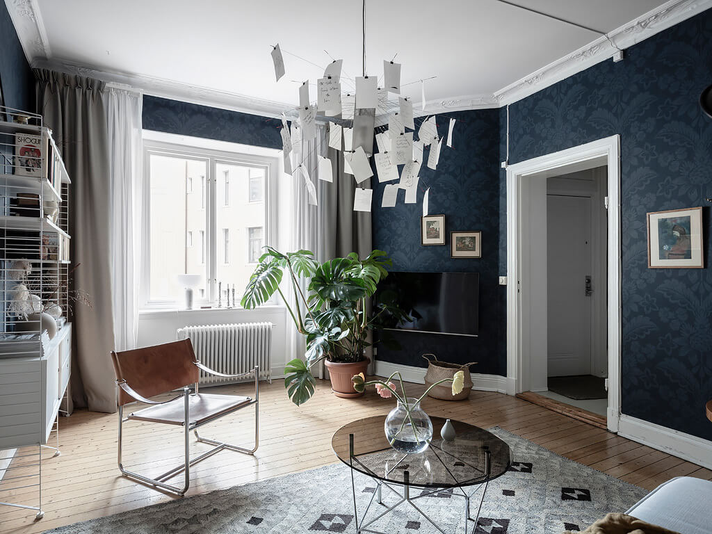 grey blue scandinavian apartment nordroom2 A Beautiful Grey & Blue Scandinavian Apartment