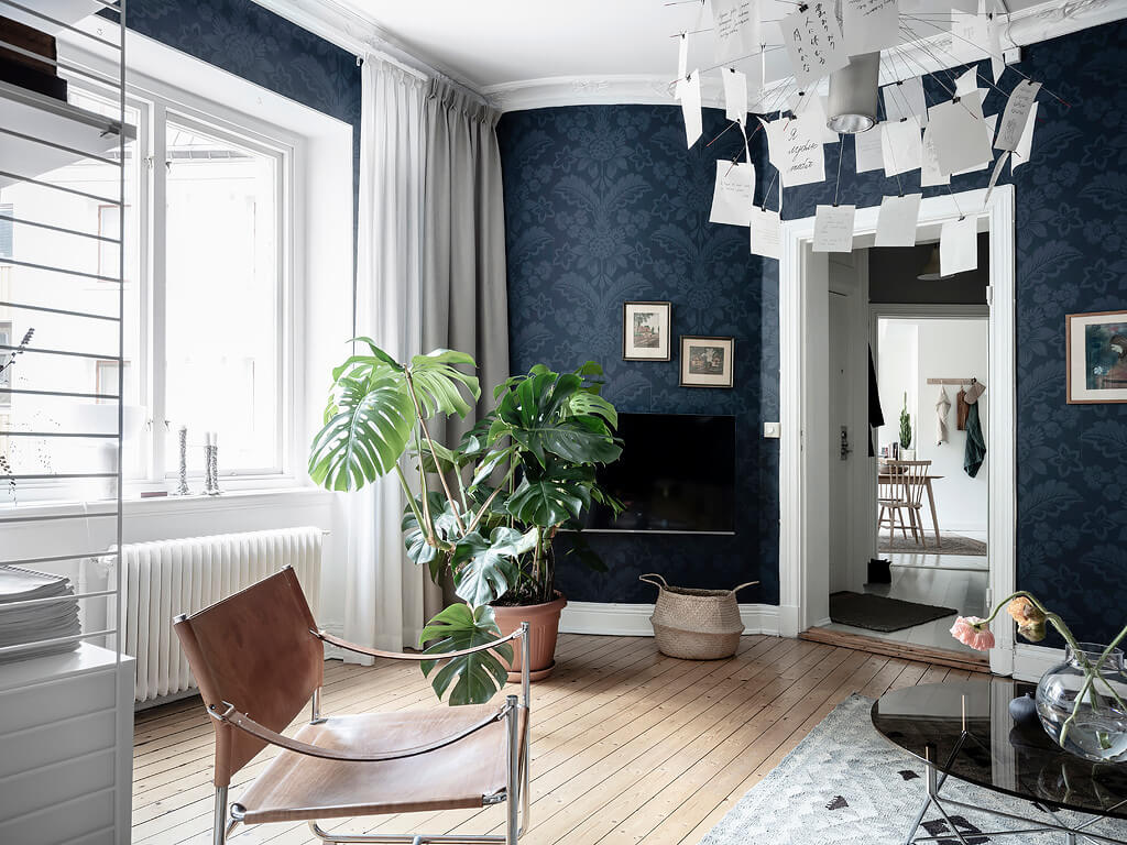 grey blue scandinavian apartment nordroom4 A Beautiful Grey & Blue Scandinavian Apartment