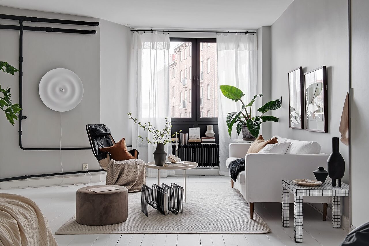 A Soft Scandinavian Studio Apartment