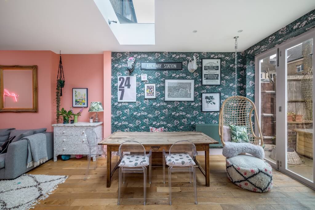 colorful south london home nordroom4 A Color Explosion In A South London Home