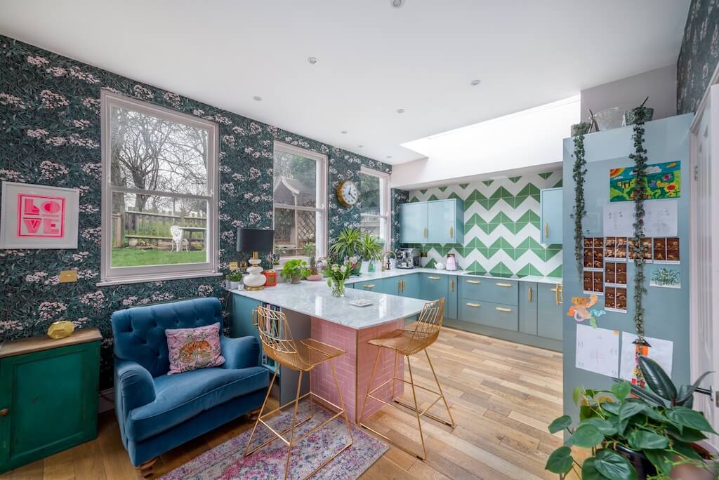 colorful south london home nordroom7 A Color Explosion In A South London Home