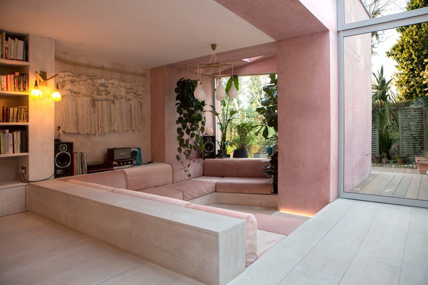 pink concrete extension victorian home london nordroom1 A Pink Concrete Extension For A Victorian Home in London