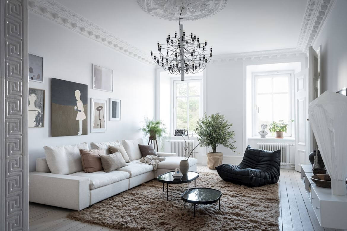 A Beautiful Serene Apartment in Sweden 1 serene apartment sweden nordroom A Beautiful Serene Apartment in Sweden