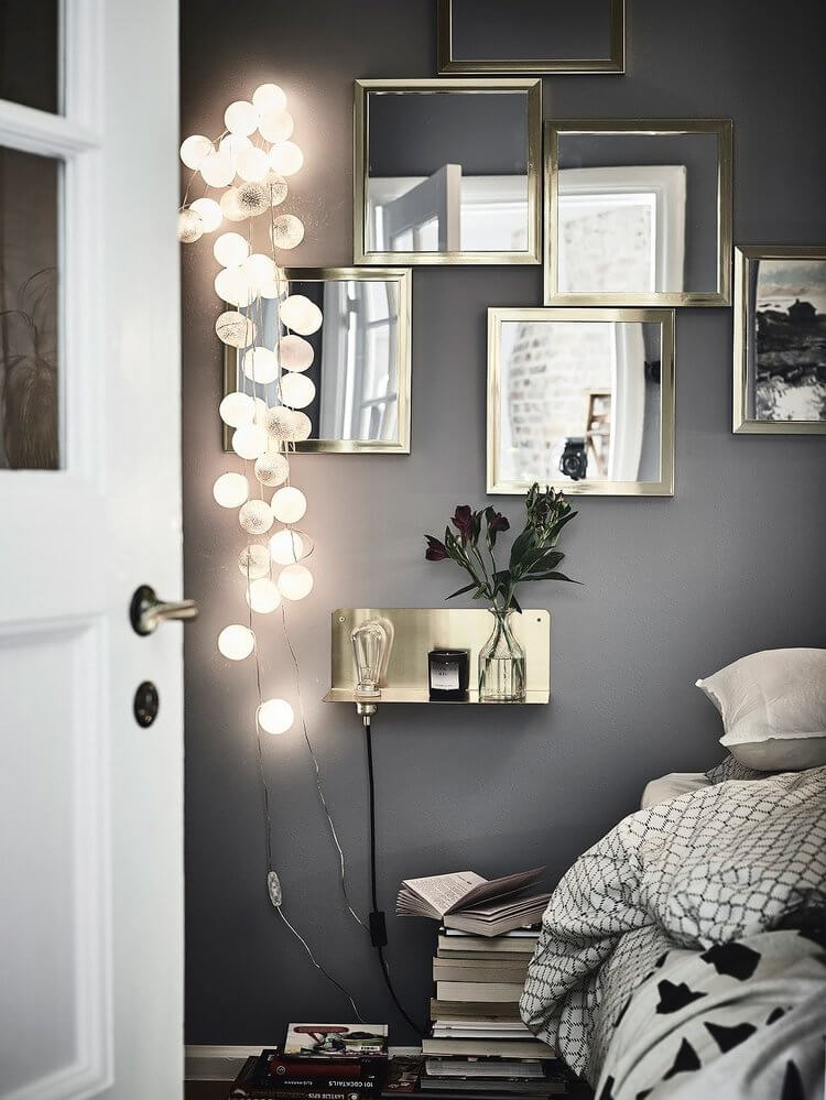 bedroom mirrors nordroom2 Creative Headboard and Bedroom Styling Ideas