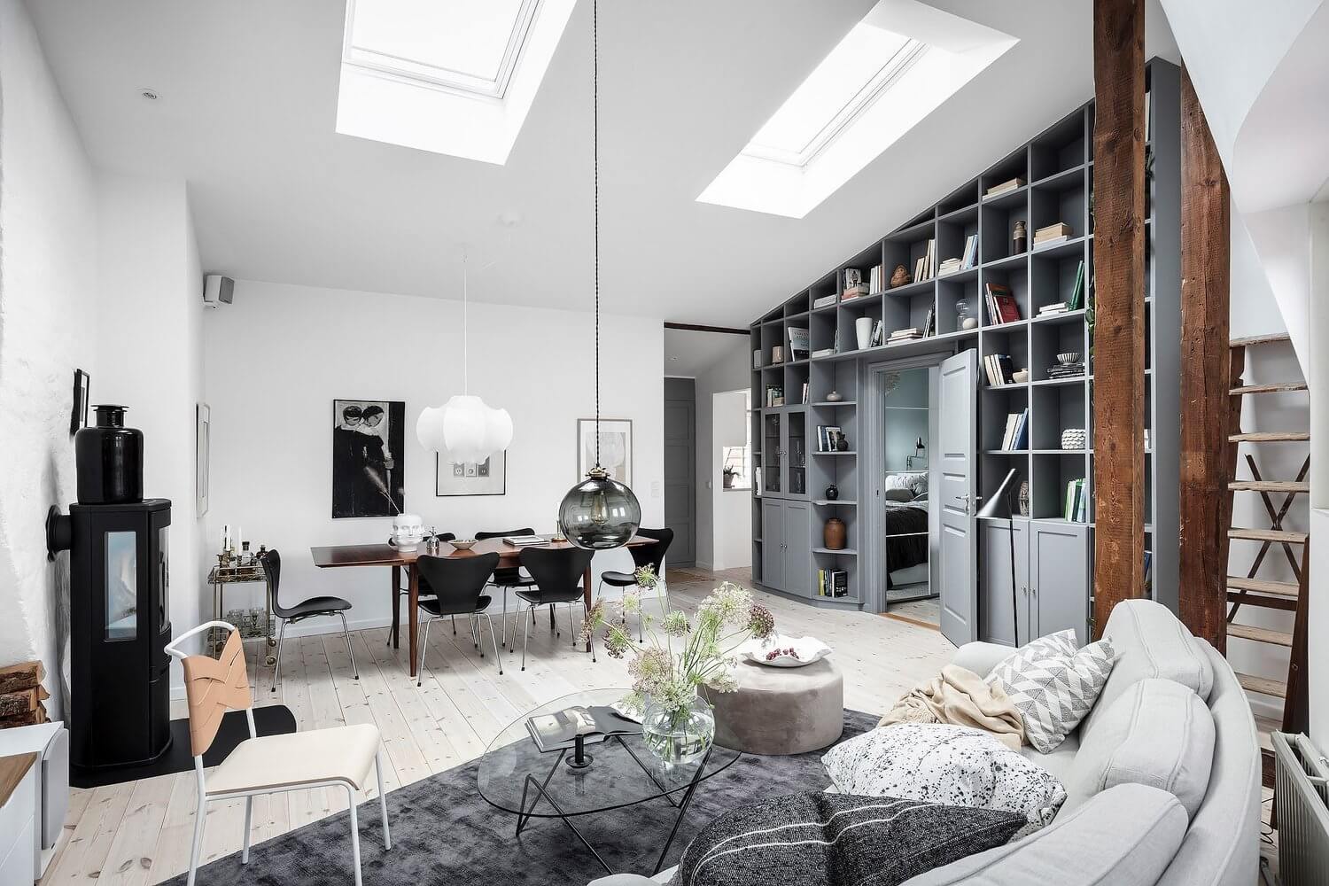 cozy scandinavian attic apartment nordroom A Stylish And Cozy Scandinavian Attic Apartment