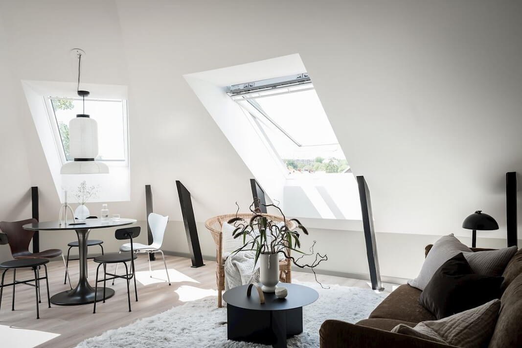 scandinavian attic apartment nordroom3 A Bright And Stylish Scandinavian Attic Apartment