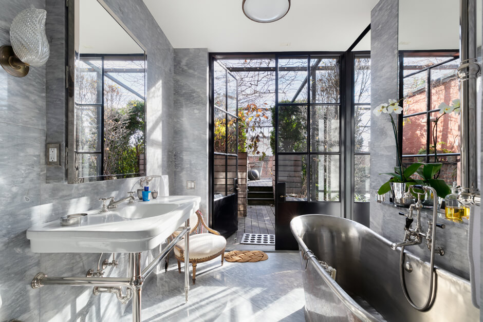 industrial penthouse loft plants manhattan nordroom17 A Plant Lover's Industrial Penthouse Loft in Manhattan
