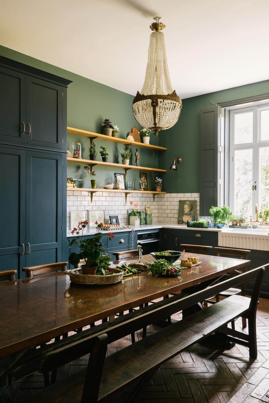 A Cozy Cluttered French-Style Kitchen by deVOL - The Nordroom