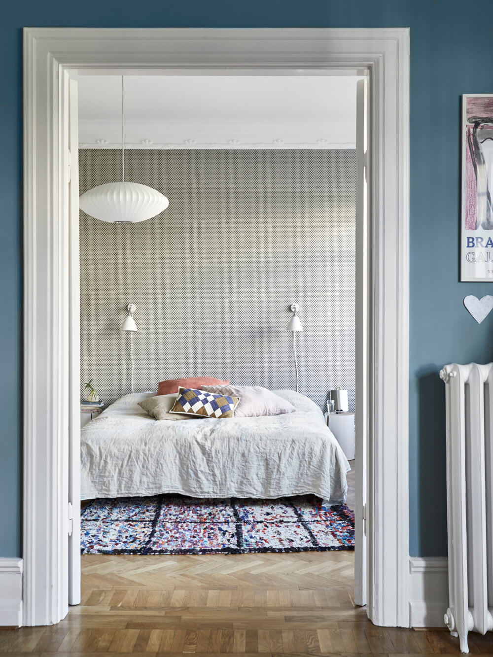TheNordroom AScandinavianApartmentDecoratedinBlueandGreyTones7 A Scandinavian Apartment Decorated in Blue and Grey Tones