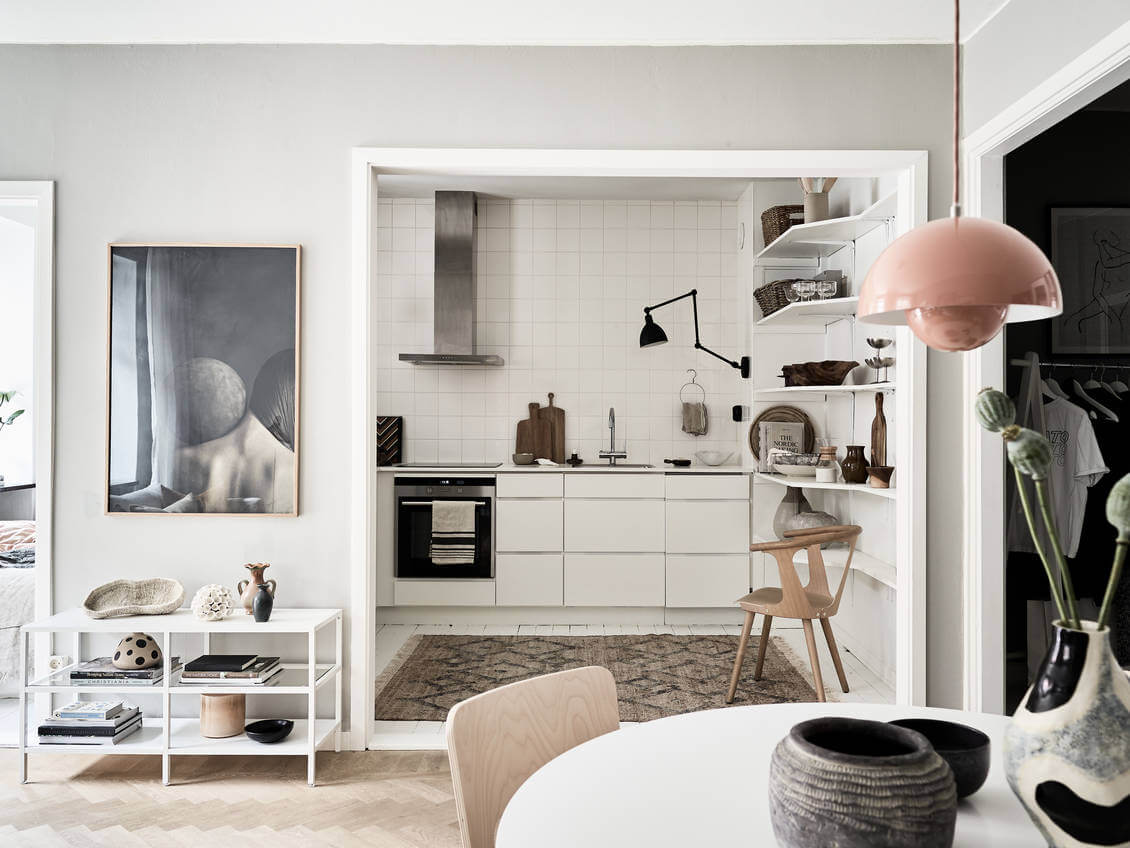 A Small But Stylish Scandinavian Apartment