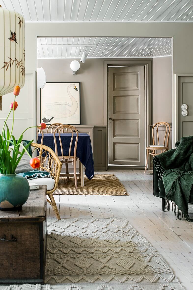 TheNordroom AnOldSwedishHomePaintedInANaturalColorPalette1 2 An Old Swedish Home Painted in a Natural Color Palette