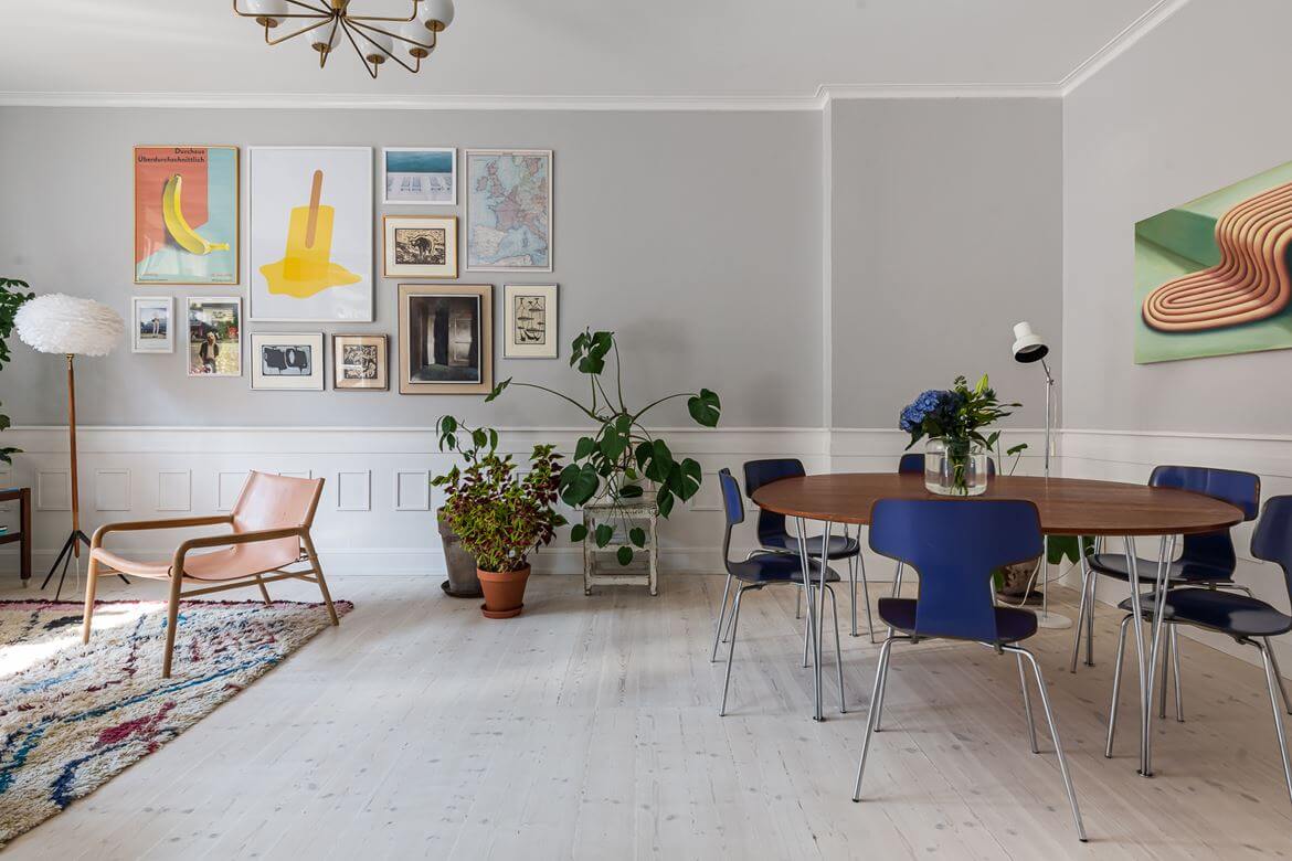 TheNordroom ColorfulTouchesinaScandinavianApartment3 Colorful Touches and Plants in a Scandinavian Apartment