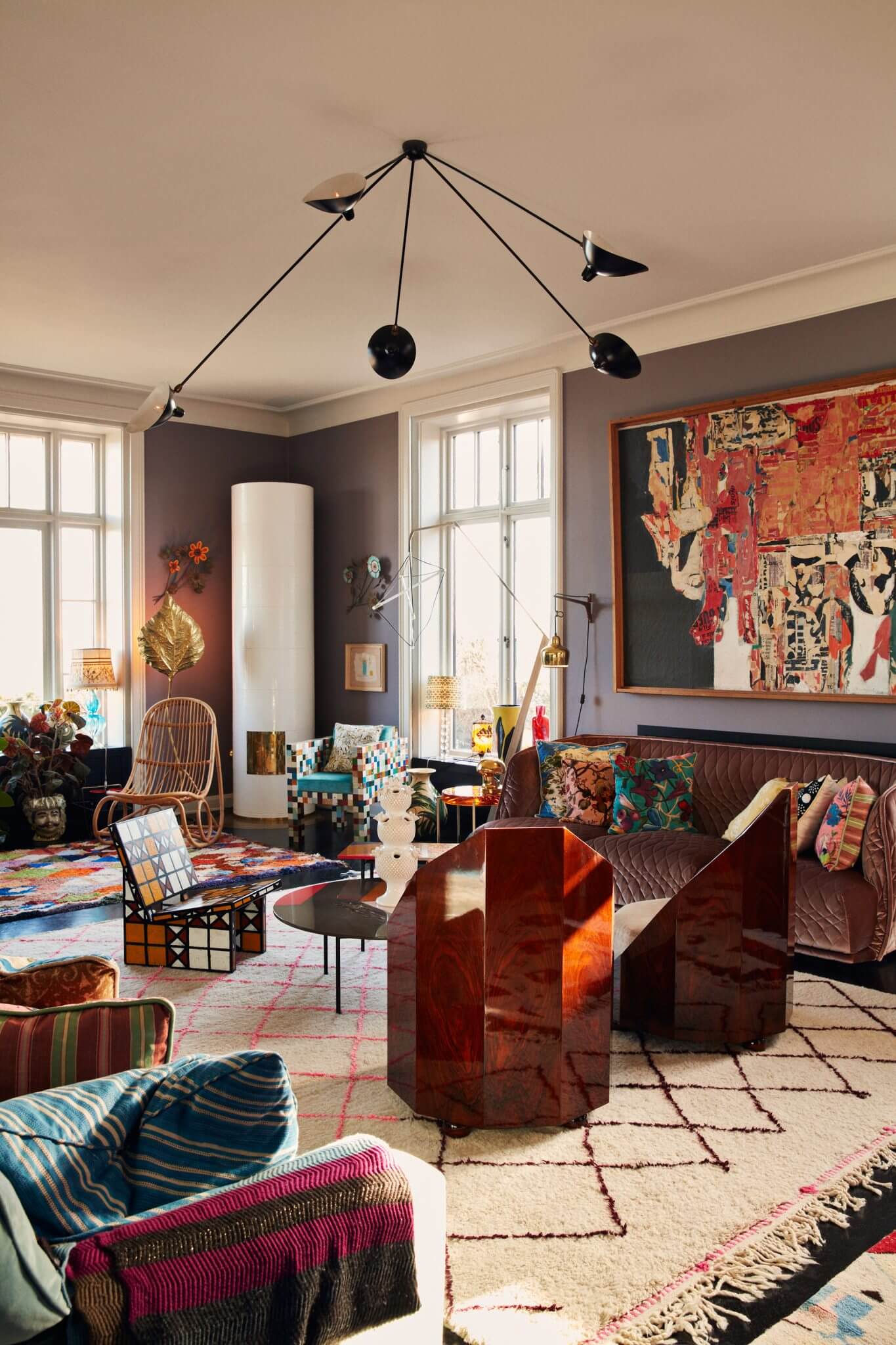 colorful art filled copenhagen home nordroom1 The Colorful Copenhagen Home Of An Art Collector