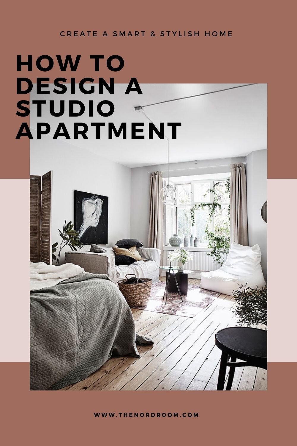 Tiny Studio Apartment Tour with Beautiful Interior & Clever Use of