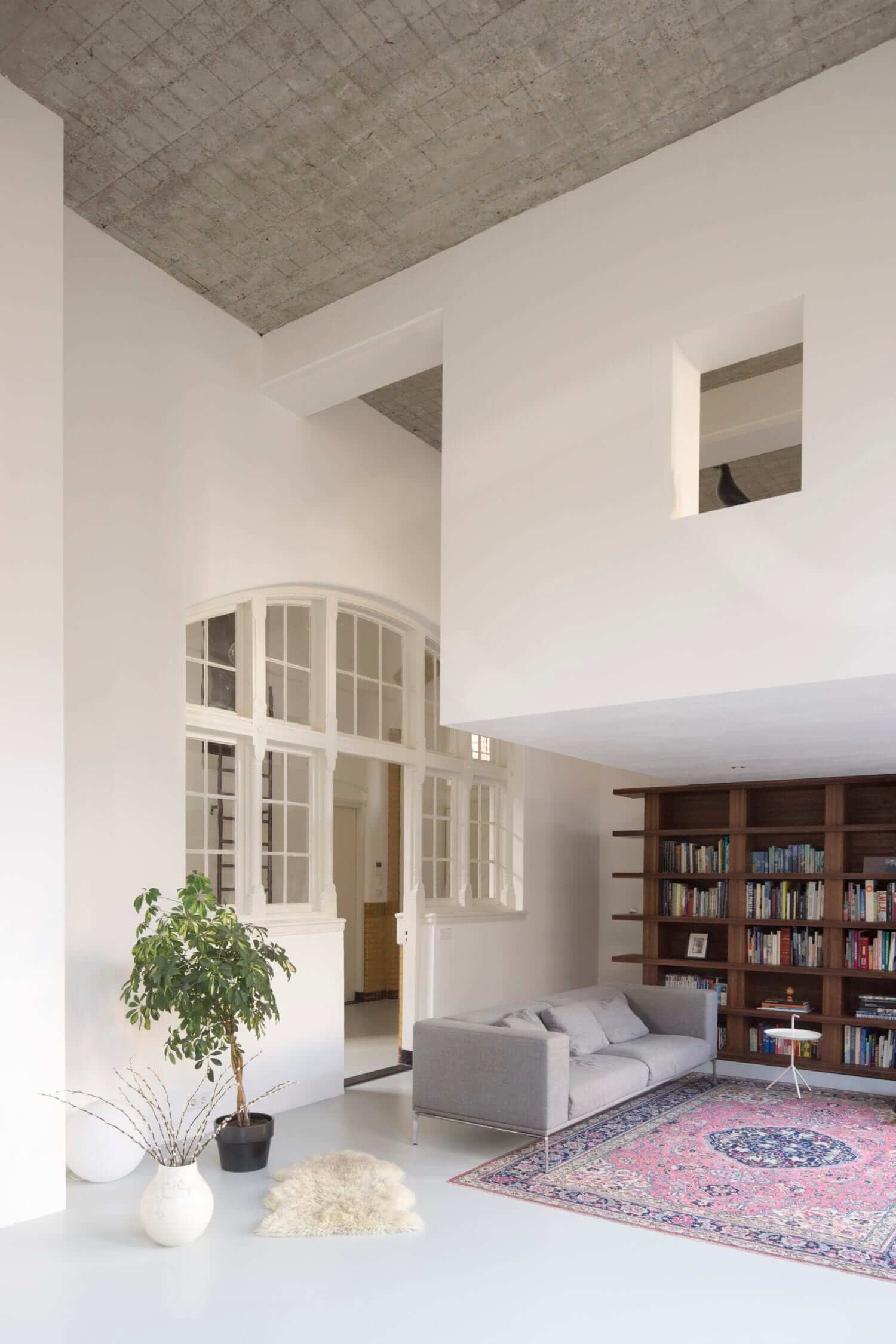 A Minimalistic Loft Apartment in a Former School Building