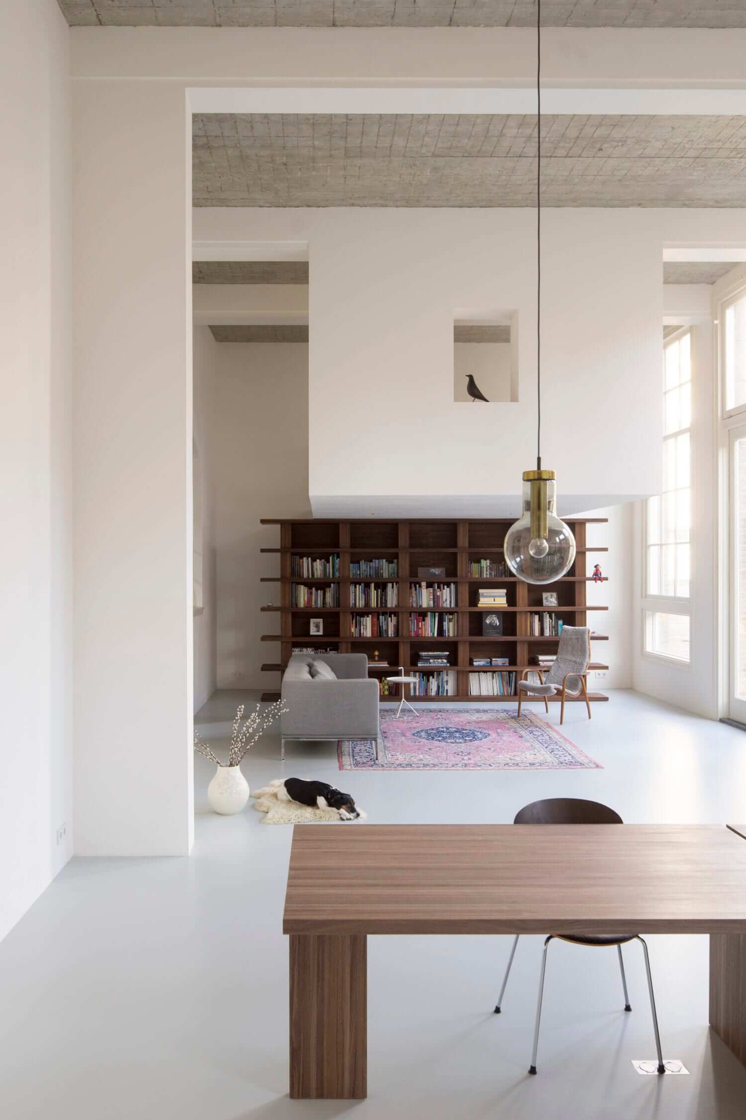 minimalistic loft school conversion nordroom2 A Minimalistic Loft Apartment in a Former School Building