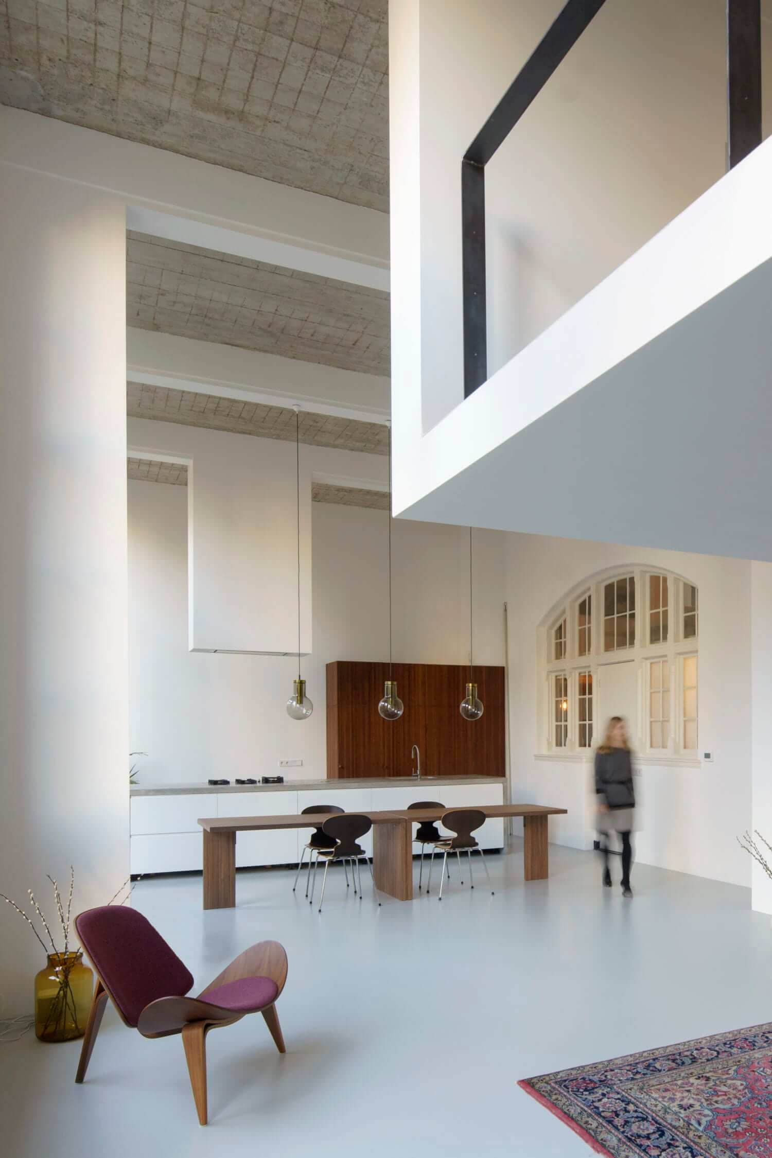 minimalistic loft school conversion nordroom3 A Minimalistic Loft Apartment in a Former School Building