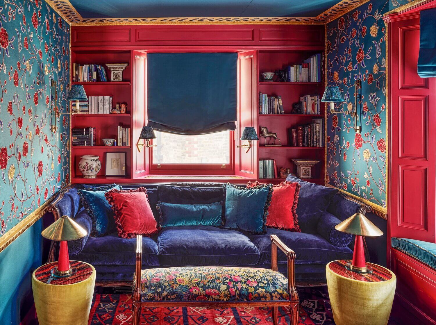 colorful london home de gournay wallpaper nordroom3 A Colorful London Home with De Gournay Wallpaper in Every Room