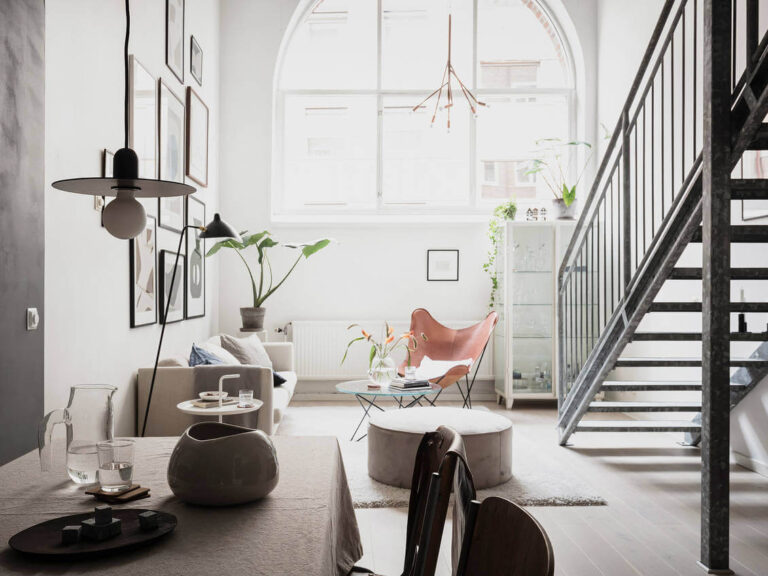 Image showcasing A Bright Scandinavian Loft Apartment - The Nordroom