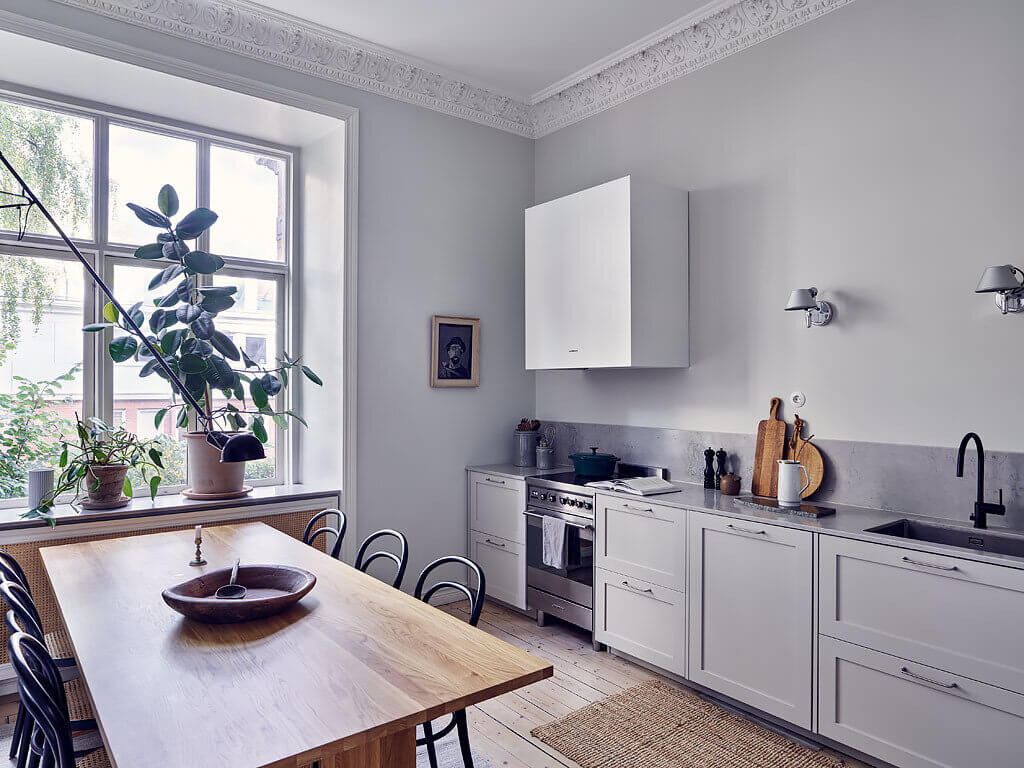 serene grey scandinavian apartment nordroom14 A Serene Scandinavian Apartment Decorated in Grey Tones