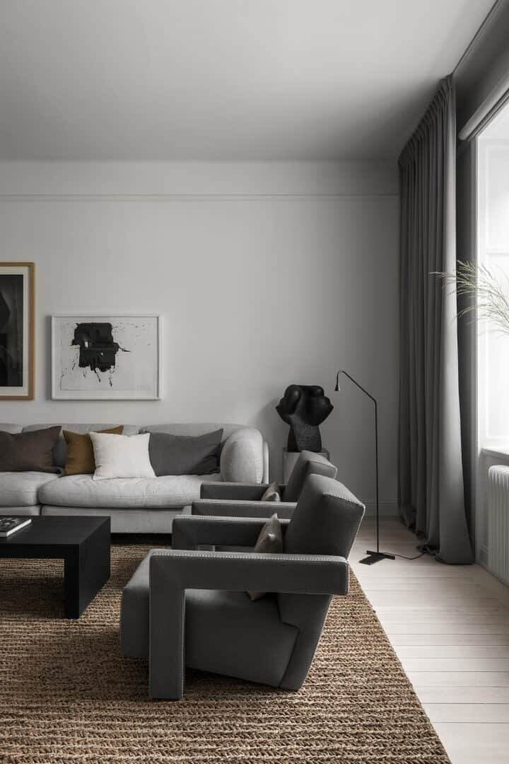 Therese Sennerholt’s Soft Monochrome Stockholm Apartment