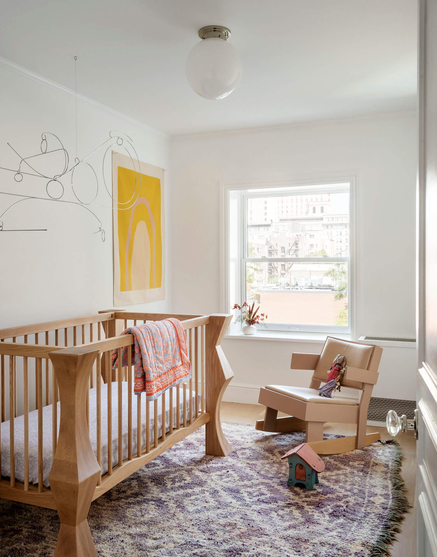 art filled townhouse brooklyn nordroom8 A Bright Art-Filled Townhouse Designed by The Brooklyn Home Company