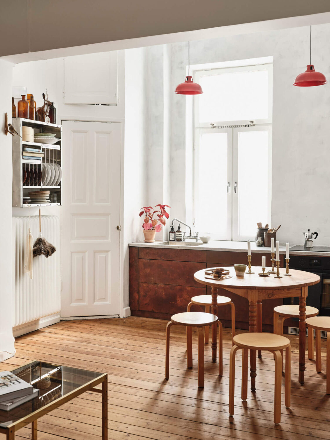Natural Materials in a Calm Swedish Apartment - The Nordroom - Using Natural Materials In Scandinavian Penthouse Apartment Interior
