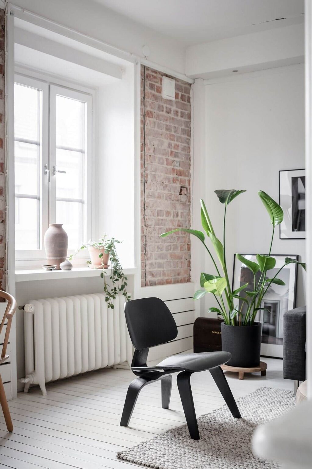 A Bright Scandinavian Apartment with Exposed Brick Walls - The Nordroom