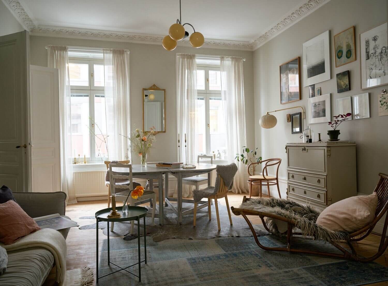 vintage apartment stockholm nordroom2 A Lovely Vintage Apartment in Stockholm