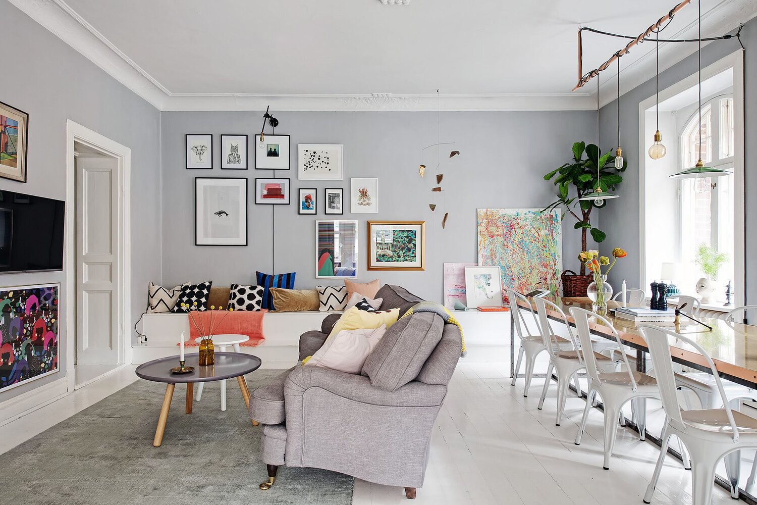 AScandinavianApartmentDecoratedwithBrightPopsofColor TheNordroom A Scandinavian Apartment Decorated with Bright Pops of Color