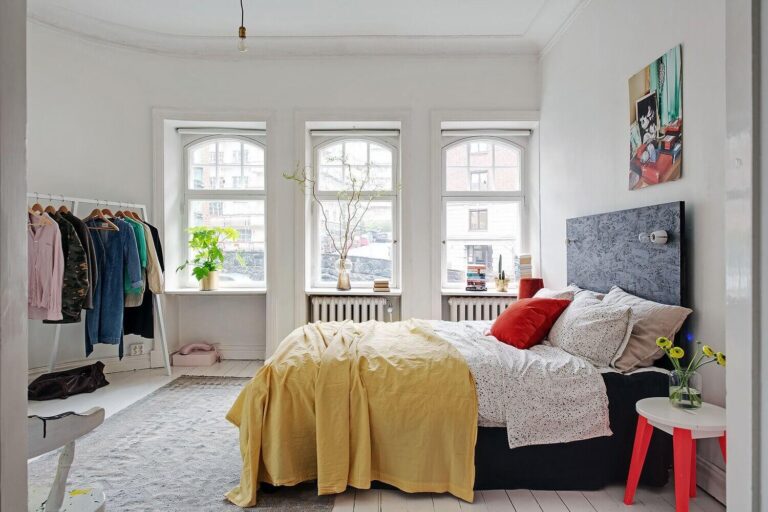 A Scandinavian Apartment Decorated with Bright Pops of Color - The Nordroom