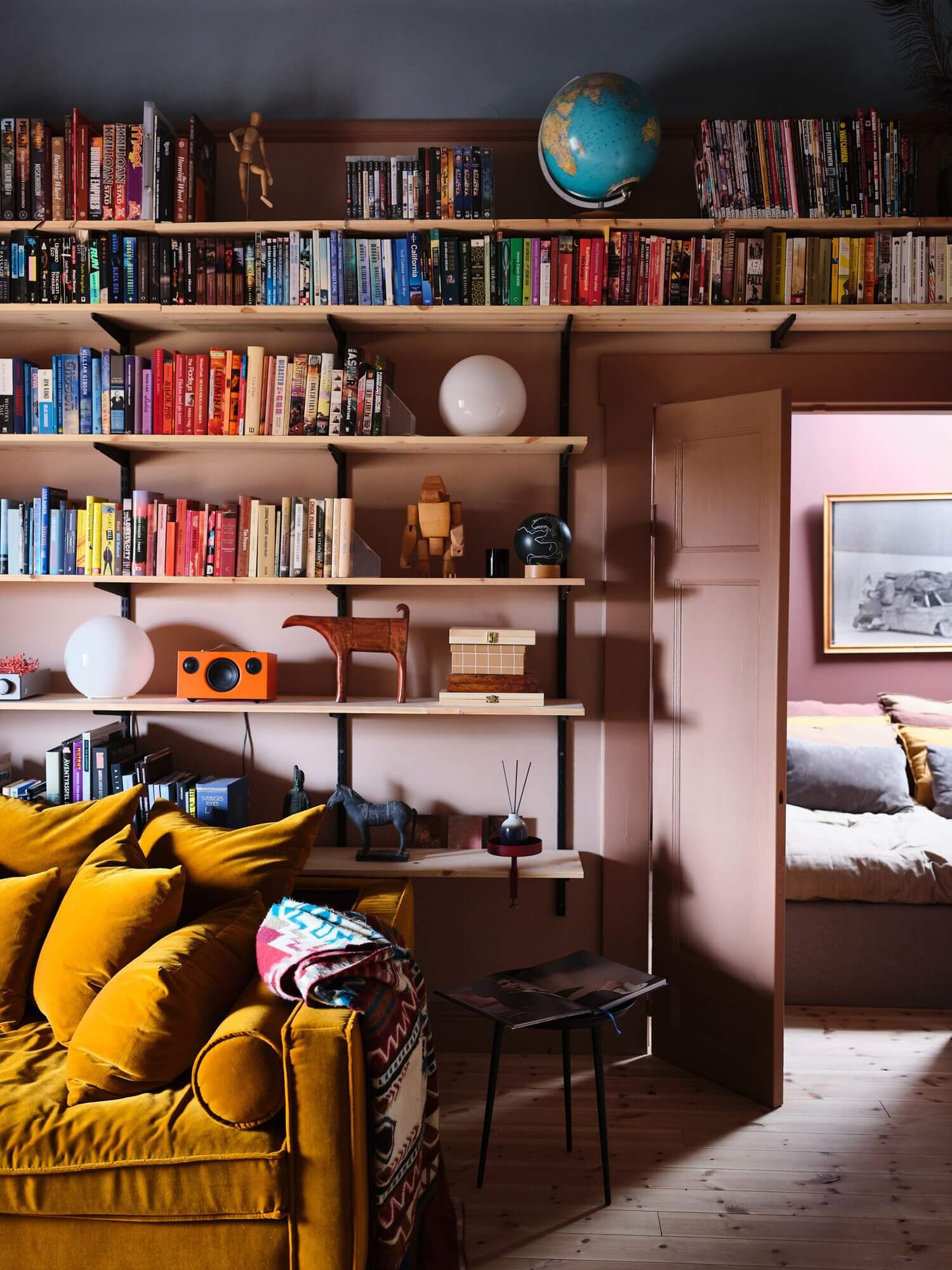 A Small Dusty Pink Dream Apartment in Sweden