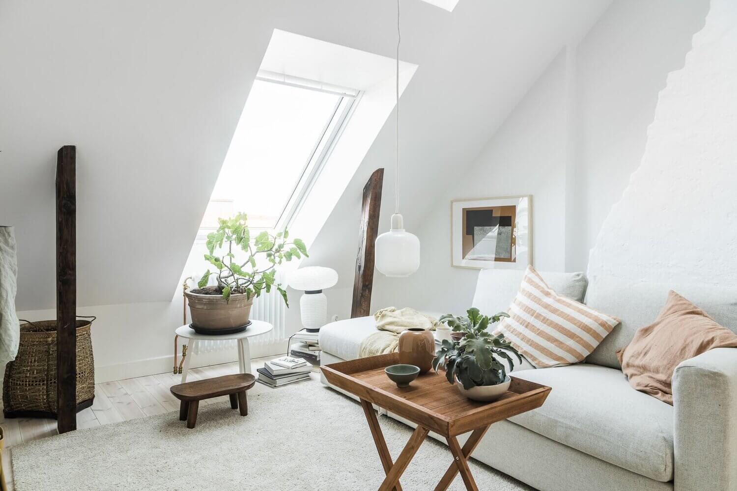 scandinavian attic studio apartment nordroom1 A Bright Scandinavian Attic Studio Apartment