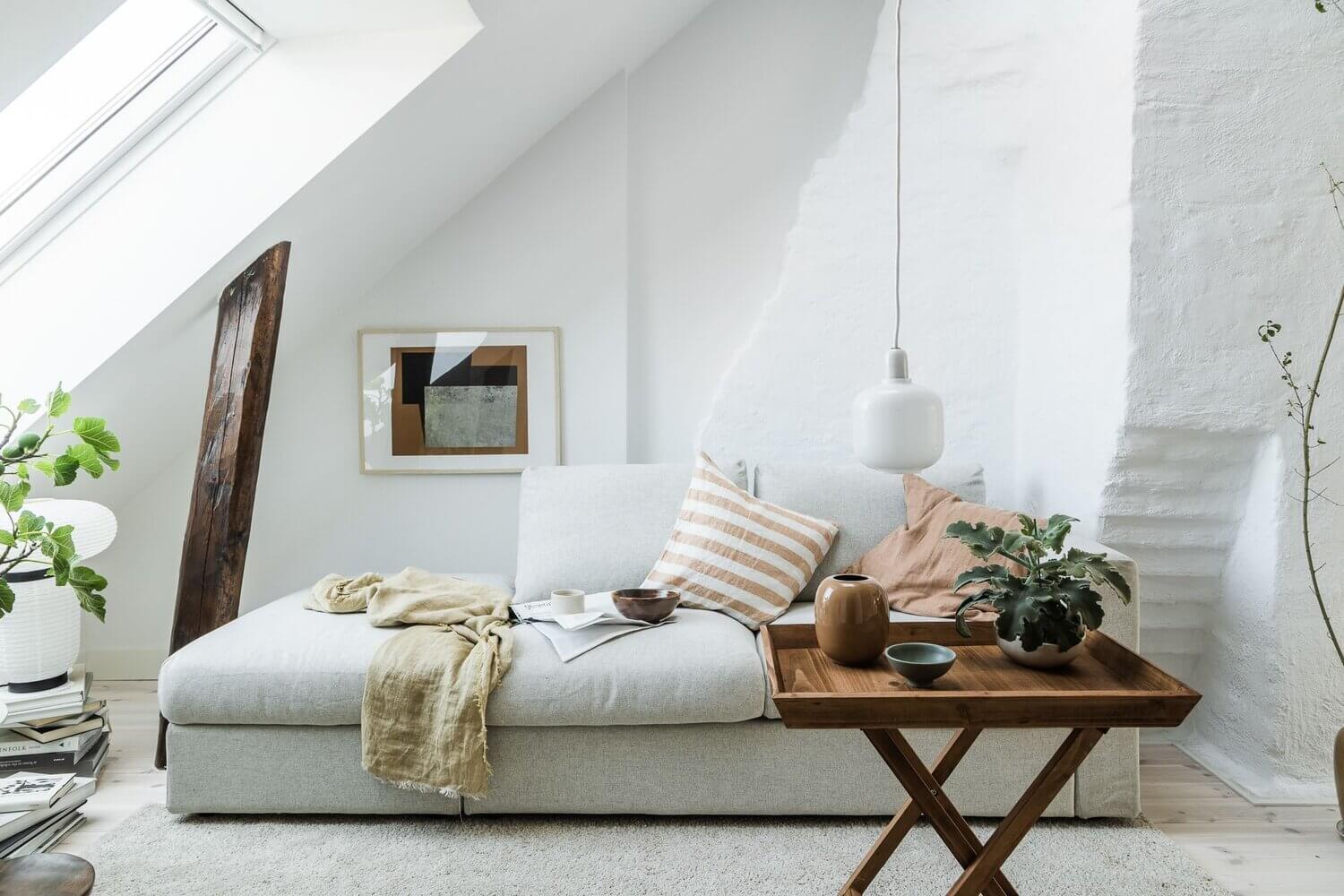 scandinavian attic studio apartment nordroom2 A Bright Scandinavian Attic Studio Apartment