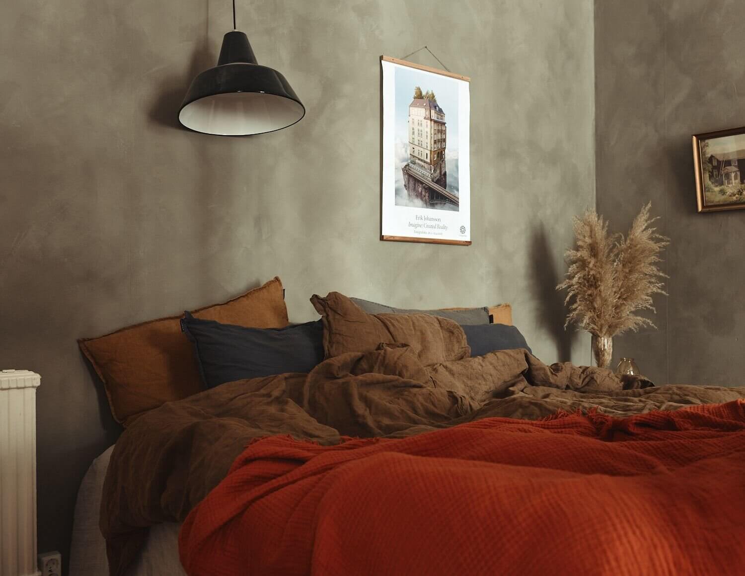 small apartment warm earthy tones nordroom8 A Small Apartment Decorated in Warm Earth Tones