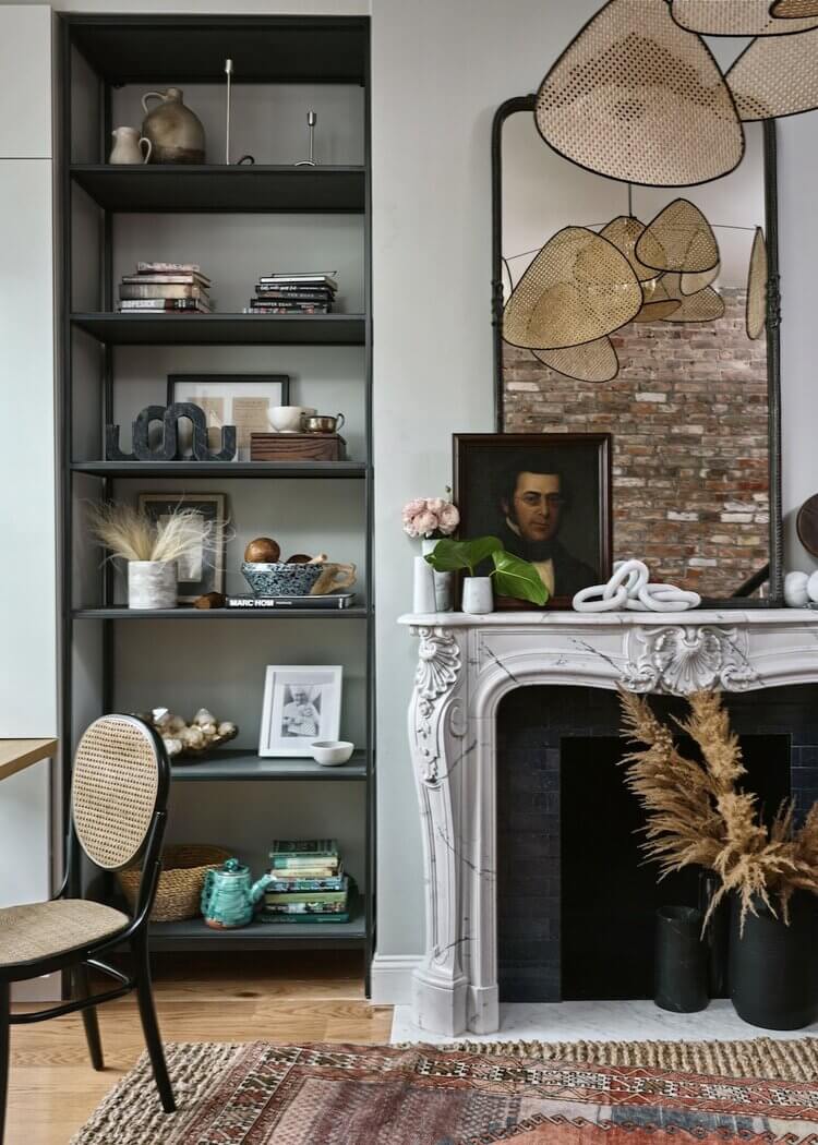warm brooklyn brownstone nordroom3 A Warm Brooklyn Brownstone Filled with Interesting Home Decor Ideas