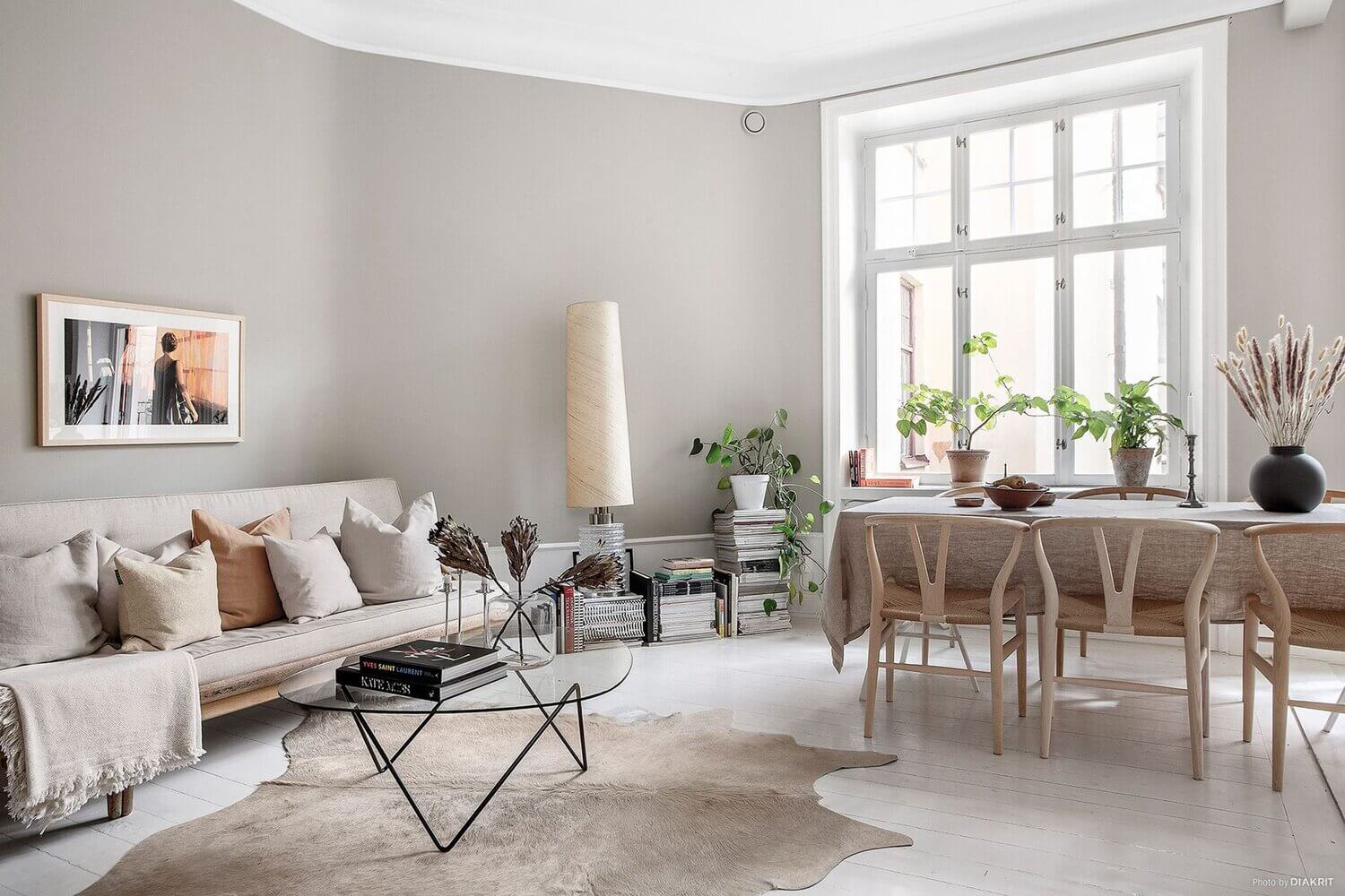 A Serene Light Grey & White Stockholm Apartment